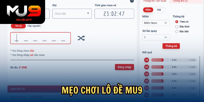 Mẹo chơi lô đề Mu9
