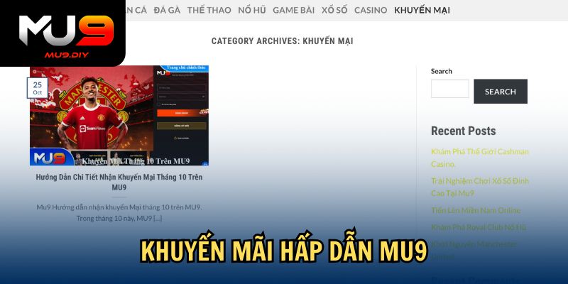 Khuyến mãi hấp dẫn Mu9